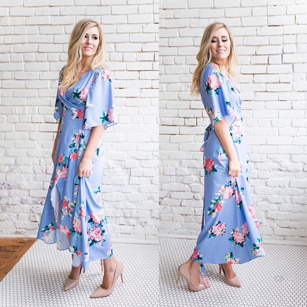 *SALE* Floral Wrap Around Dress