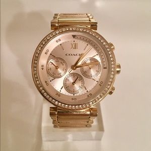 Coach Gold Bracelet Watch with crystals