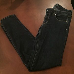 American eagle 8 Long super skinny stretch jeans