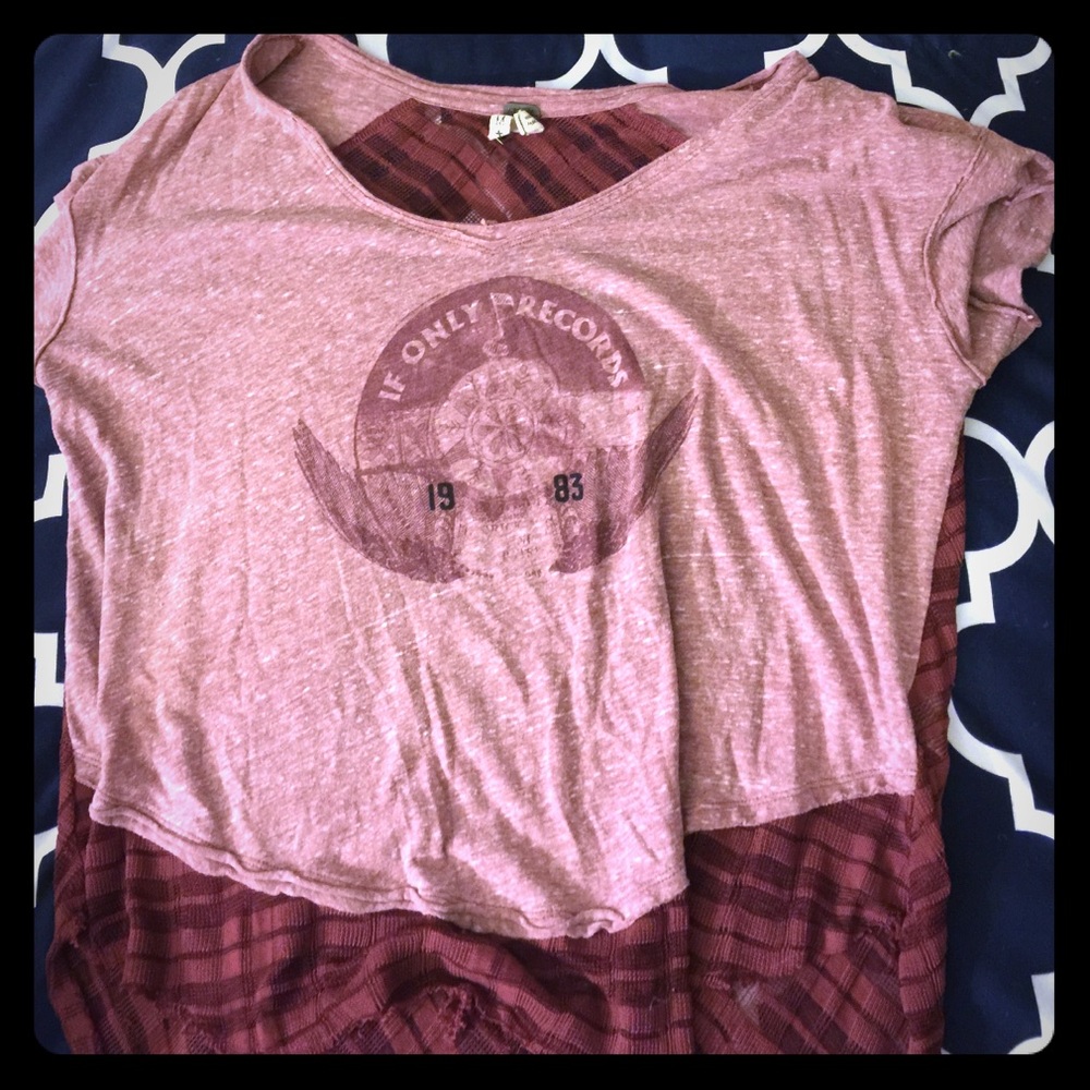 Free People sheer back top