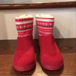 Toms Fair Isle Boots Kids 11