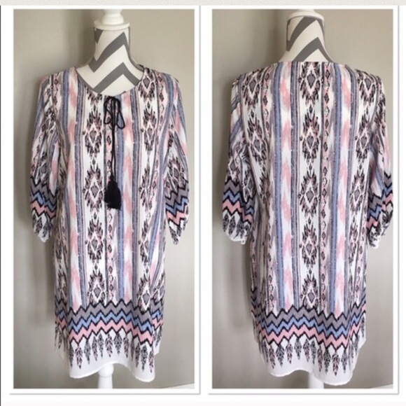 🚨CLOSET CLOSING🚨 Peasant Style Shift Dress - Picture 3 of 4