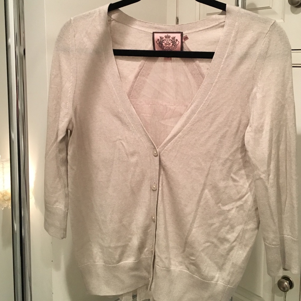 Juicy Couture Cream Cardigan