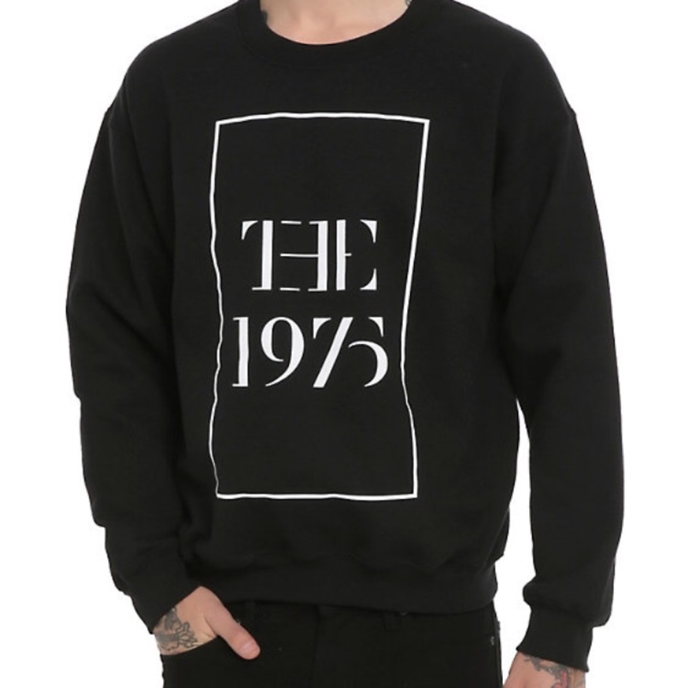The 1975 Logo Black Pullover Sweatshirt