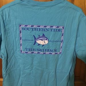 Southern tide medium Aqua blue t shirt southern m