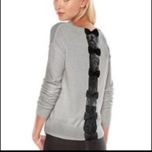 Lauren Conrad sweater with Lace and Bows