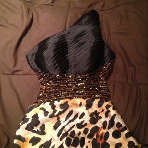 **Prom Dress** Animal print dress