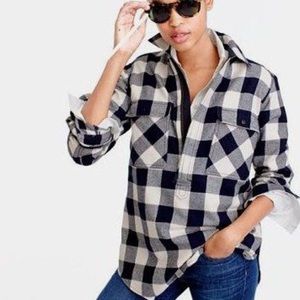 J.Crew Buffalo Check Shirt Jacket Shacket
