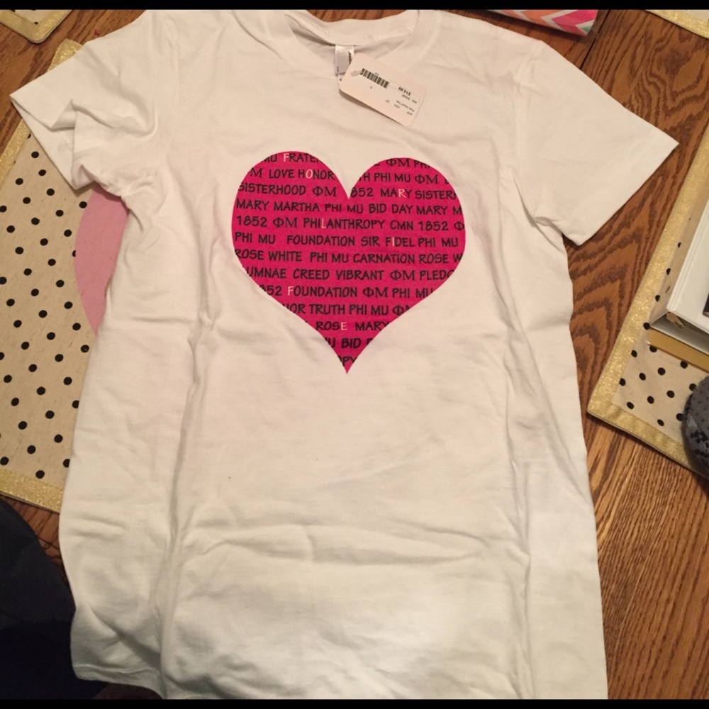 Phi Mu sorority tee shirt