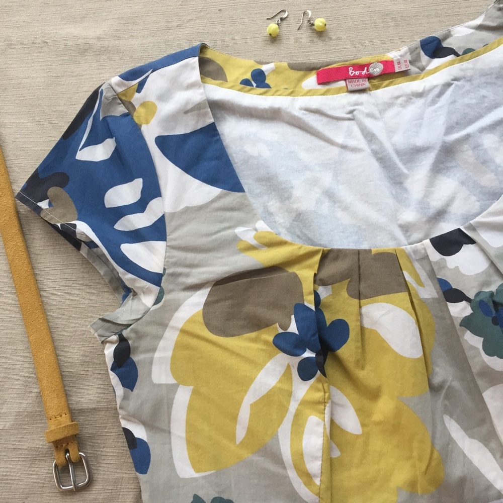 Boden • Empire waist floral sheath dress