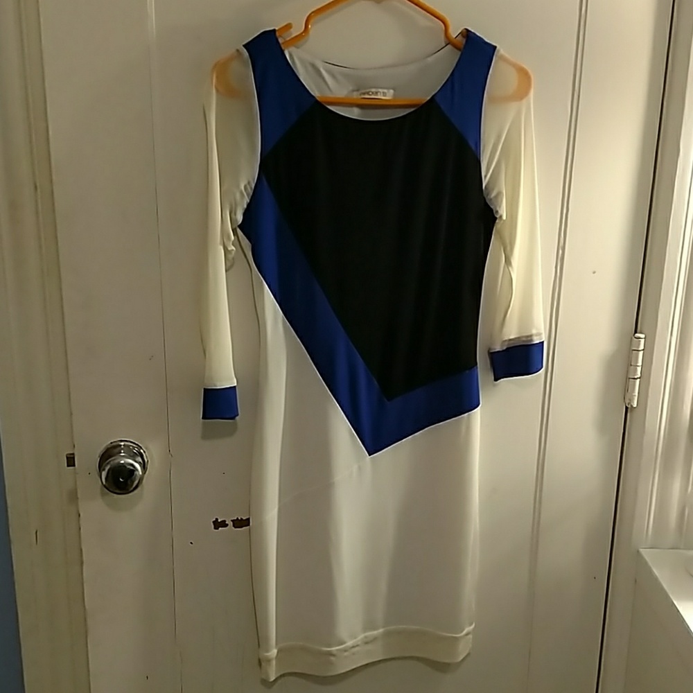 Colorblock mini dress