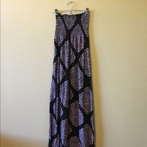 Strapless maxi dress