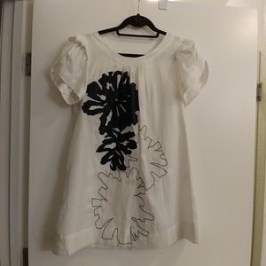 5 x $25 White Mini Puff Dress