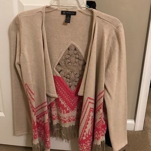 Fringed inc sweater