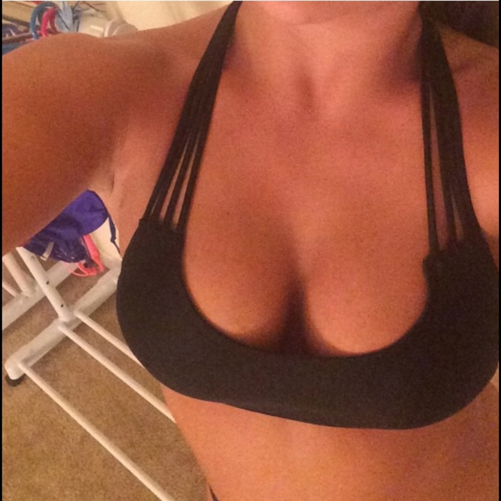 NEW Black Racerback Bikini Set - Picture 2 of 4