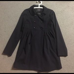 Dark Blue baby doll peacoat