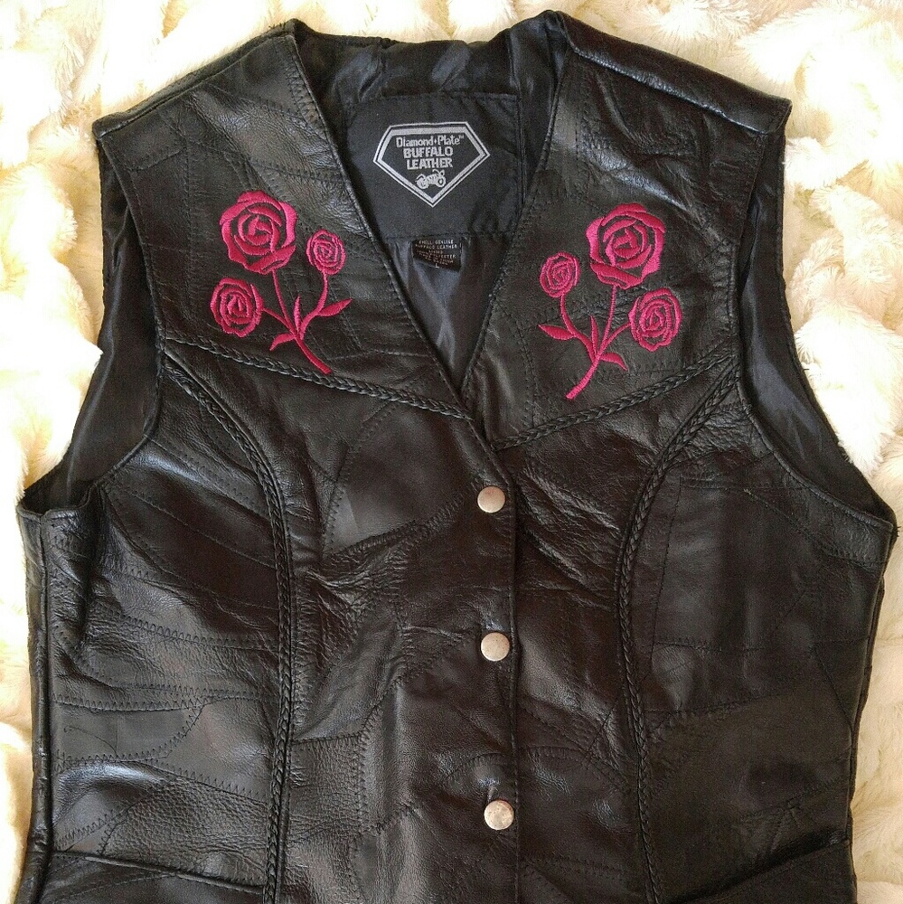 Leather Motorcycle Vest
