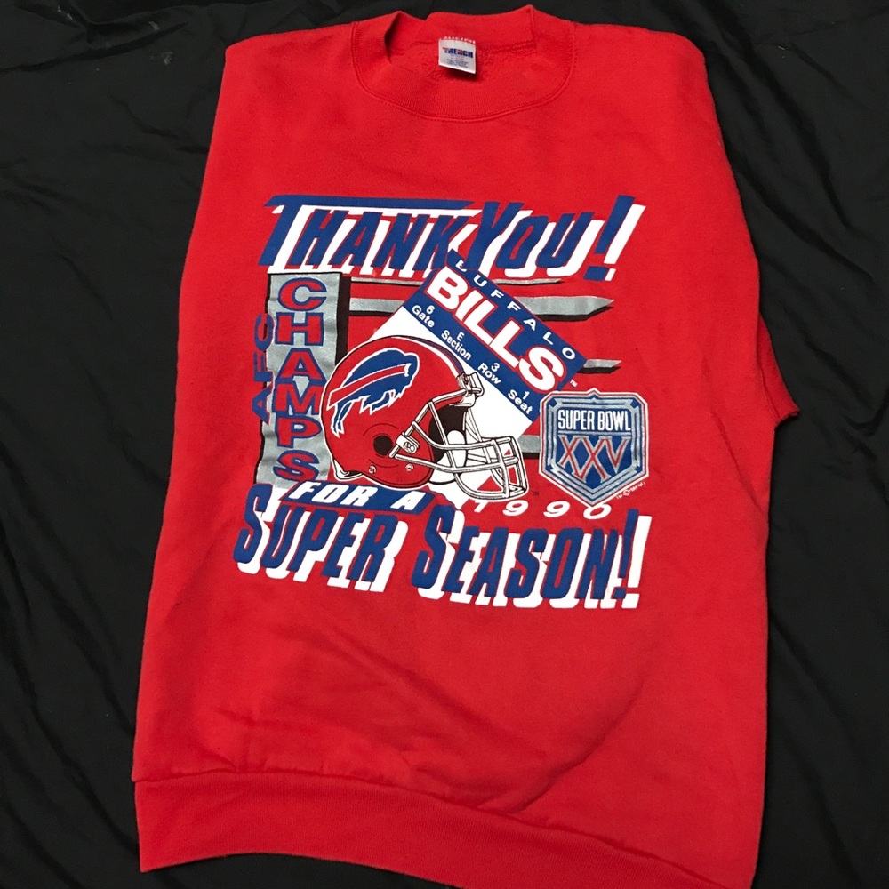 Buffalo Bills 1990 AFC Champs Crewneck Sweatshirt