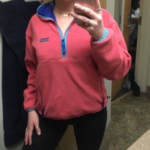 Pink Patagonia Fleece Quarter Zip