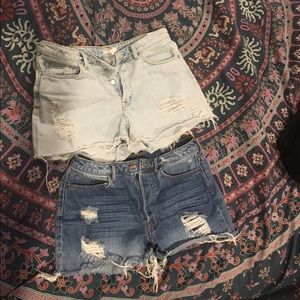 Lot of H&M high waist shorts, size 10