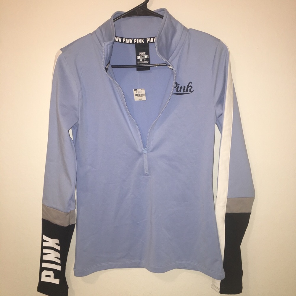 PINK Light Blue Workout Long Sleeve