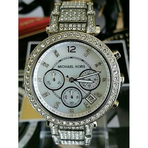 NWT Michael Kors Swarovski Crystal Stainless watch - Picture 4 of 8