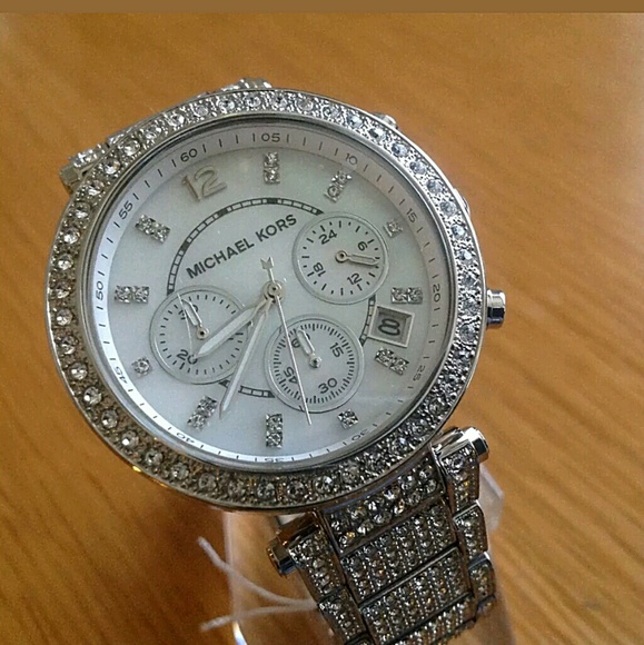 NWT Michael Kors Swarovski Crystal Stainless watch - Picture 5 of 8