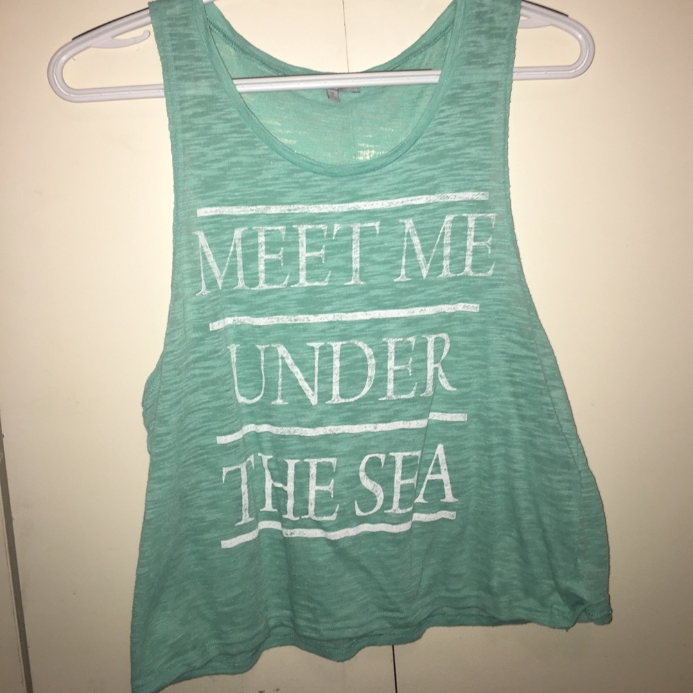 Meet me under the sea tank top