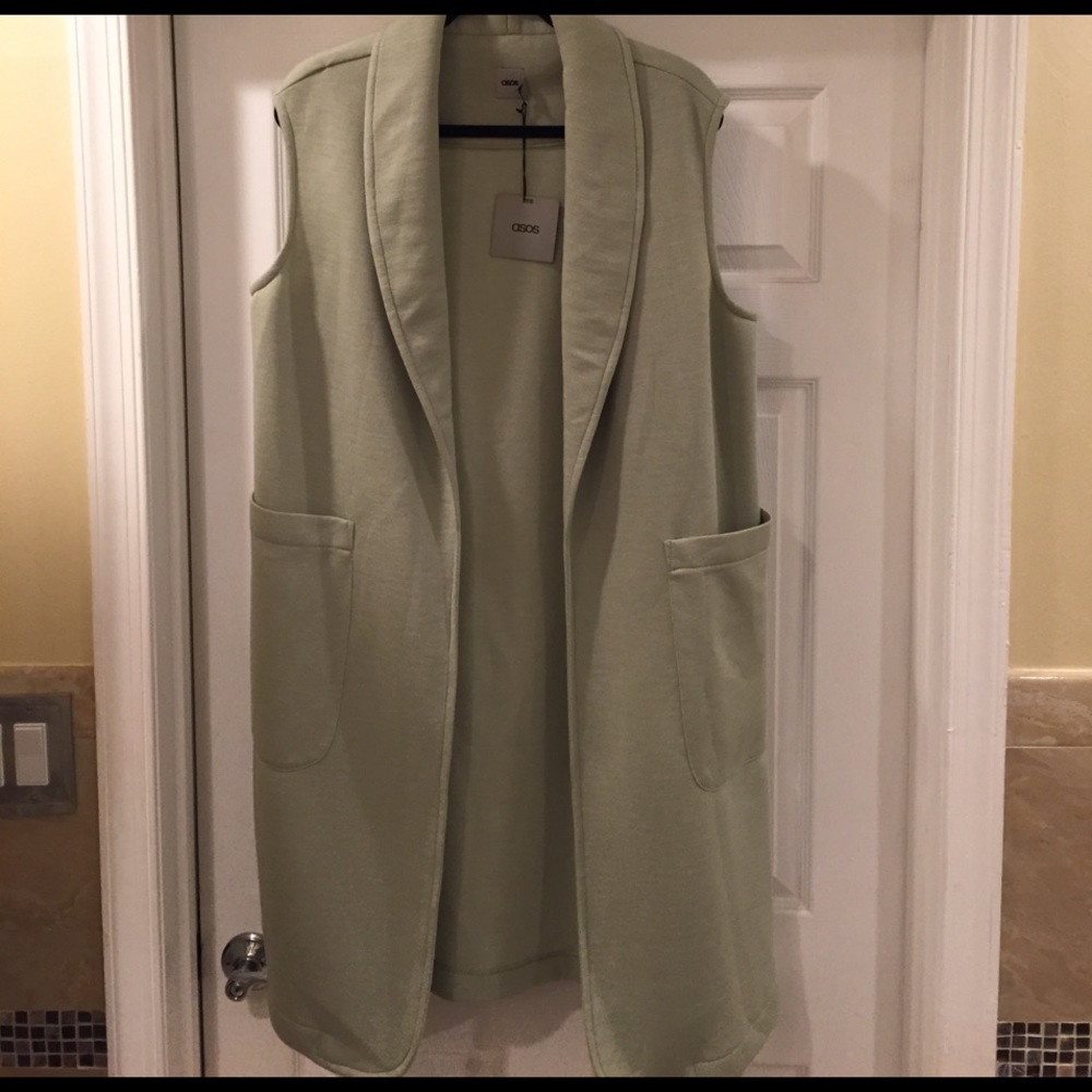 Light Green Longline Vest