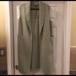 Light Green Longline Vest