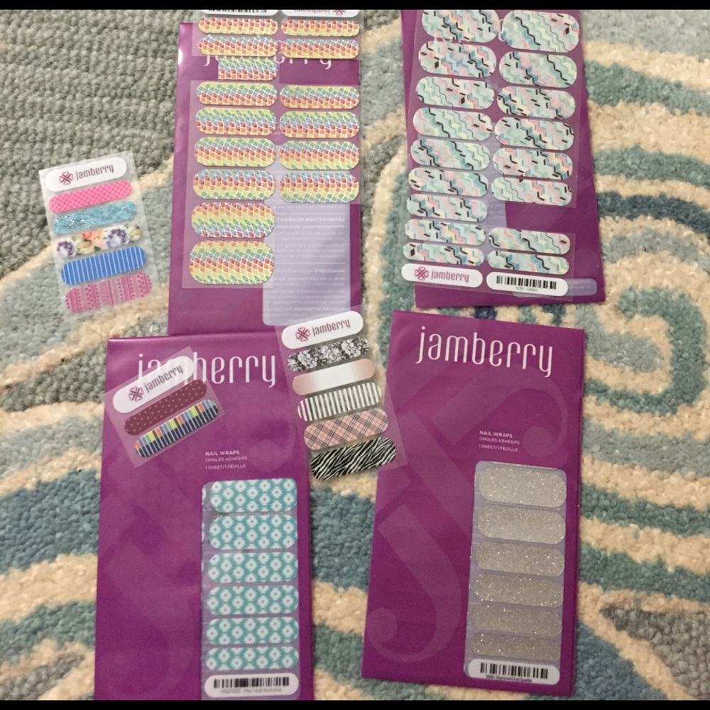 Lot of jamberry nail stickers 2 sheets brand new