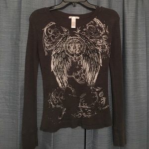 Long sleeve gray shirt