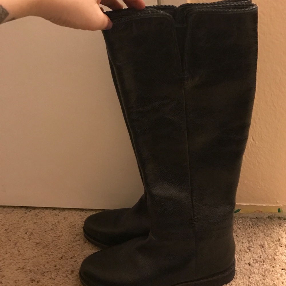 Franco Sarto Black leather boots
