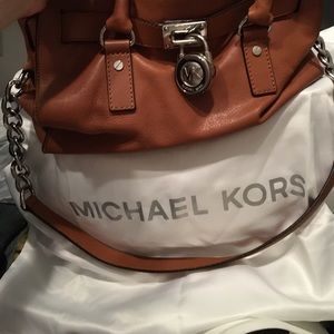 Hamilton Leather Satchel Michael Kors