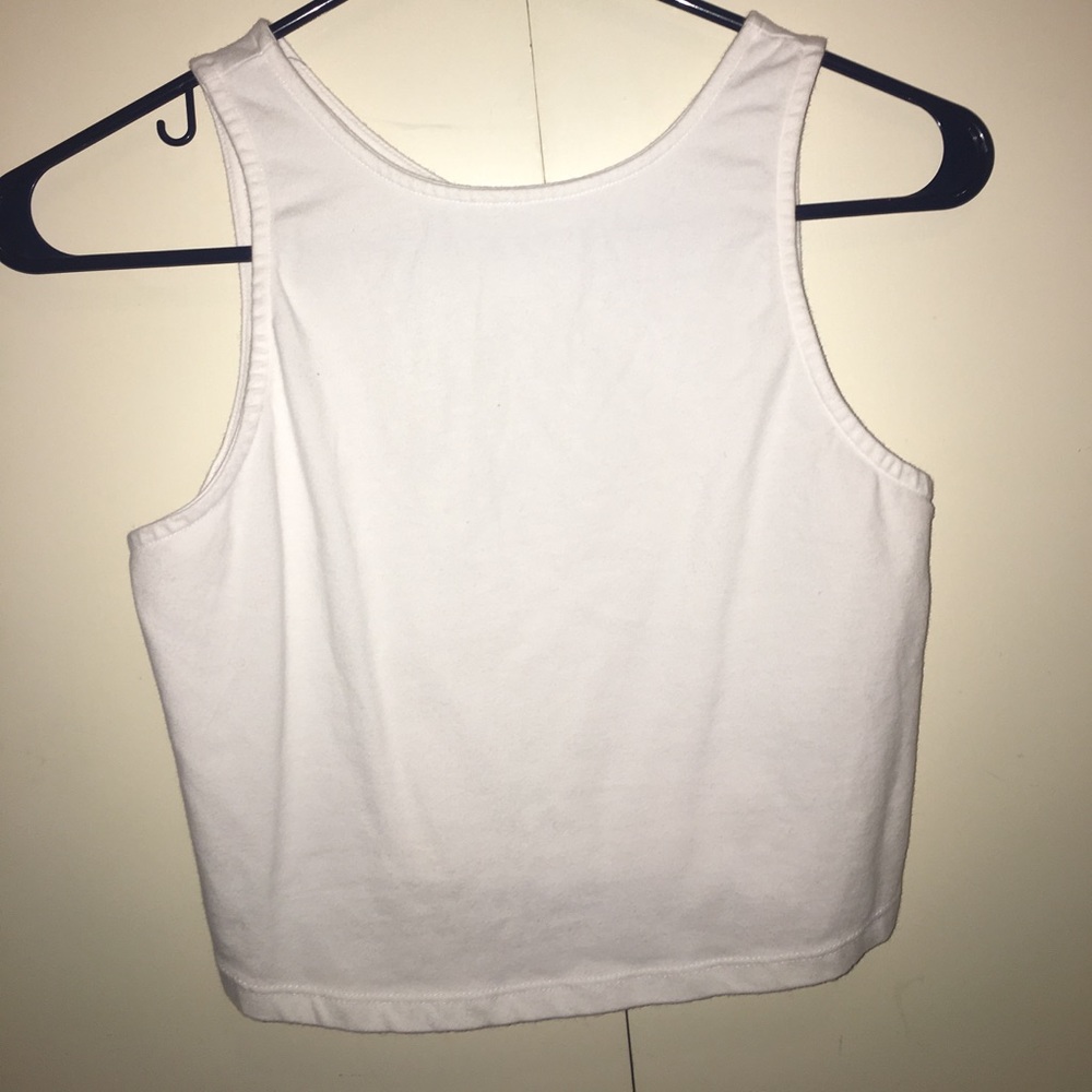 White crop top