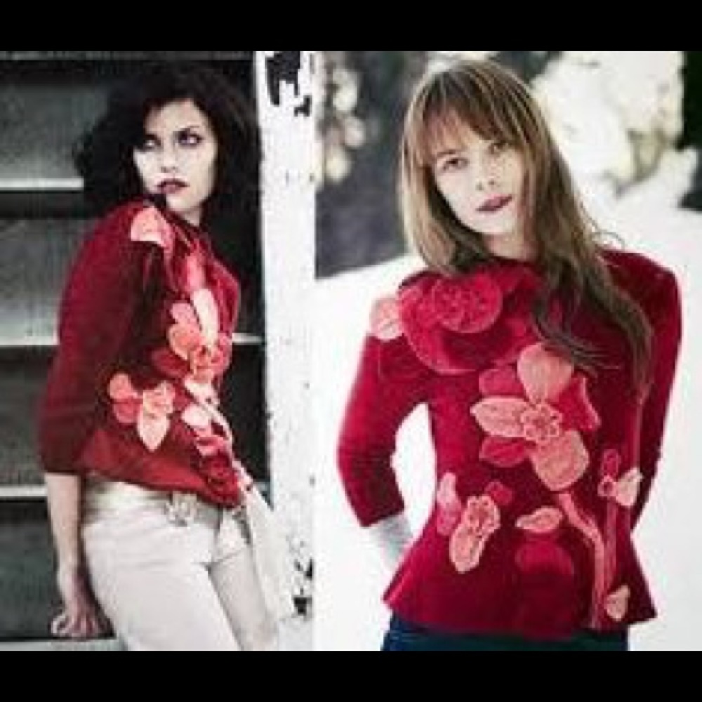 Anthropologie Sleeping on Snow Cardigan Size M