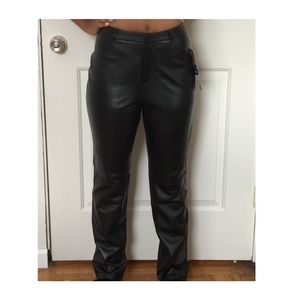 Genuine leather pants