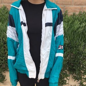 Blue Fila Windbreaker