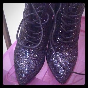 Aldo Ankle Glitter Boots