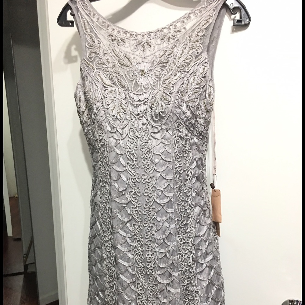 Sue Wong platinum color new with the tag