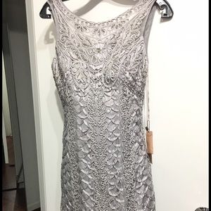 Sue Wong platinum color new with the tag