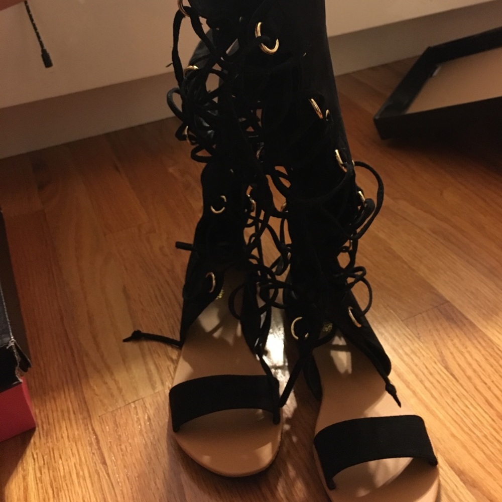 Black high gladiators