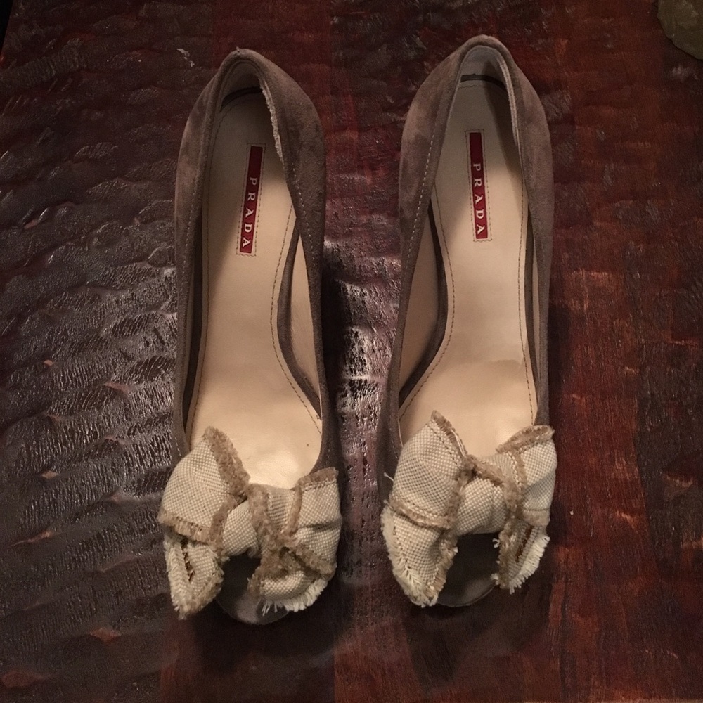 Authentic Prada Wedges- worn once