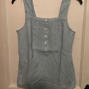 J. Crew chambray tank top