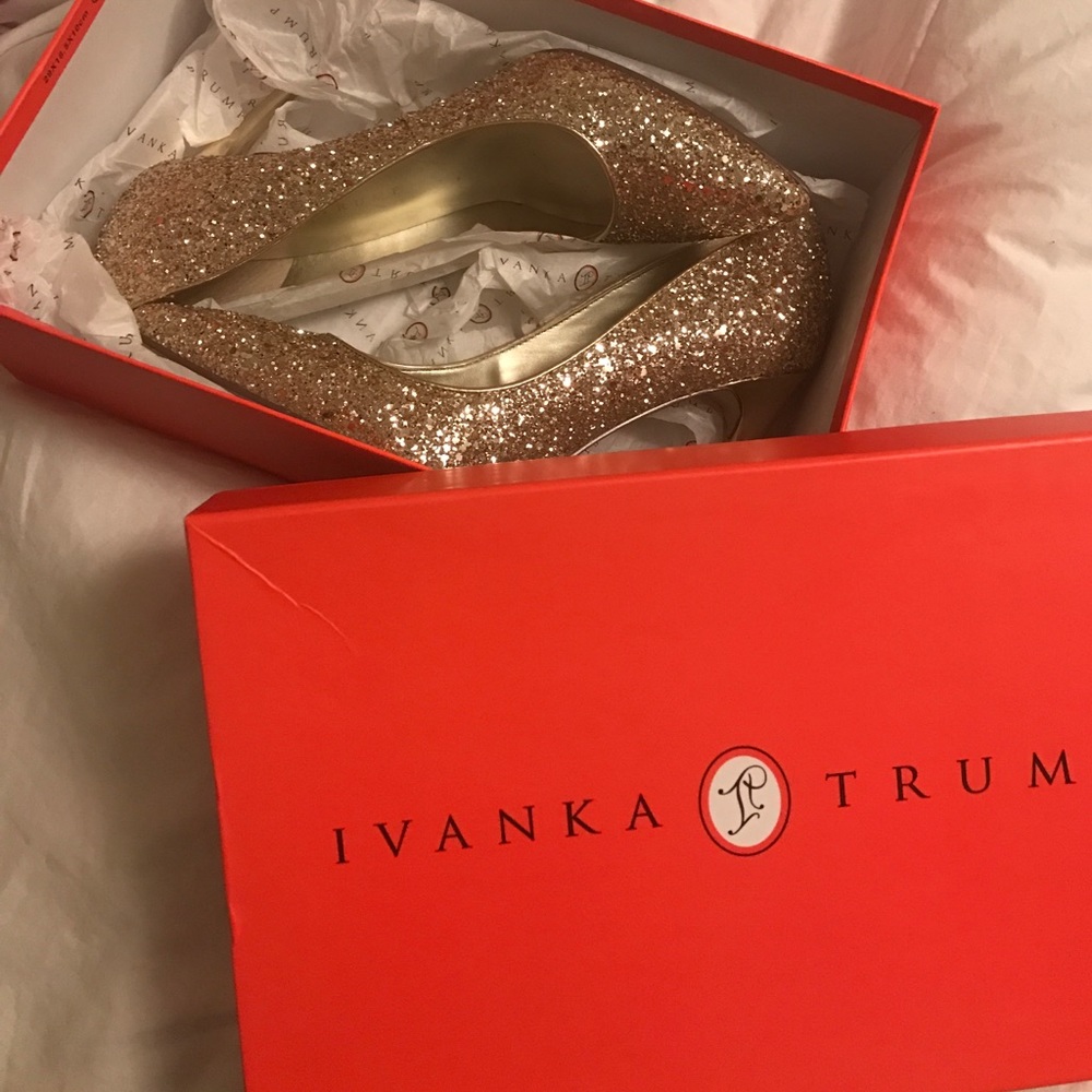 Ivanka trump shoes gold