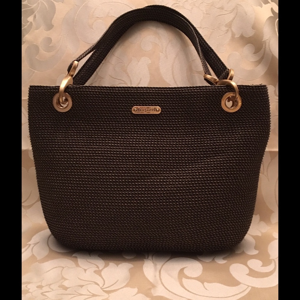 Eric Javits Brown Woven Tote Purse