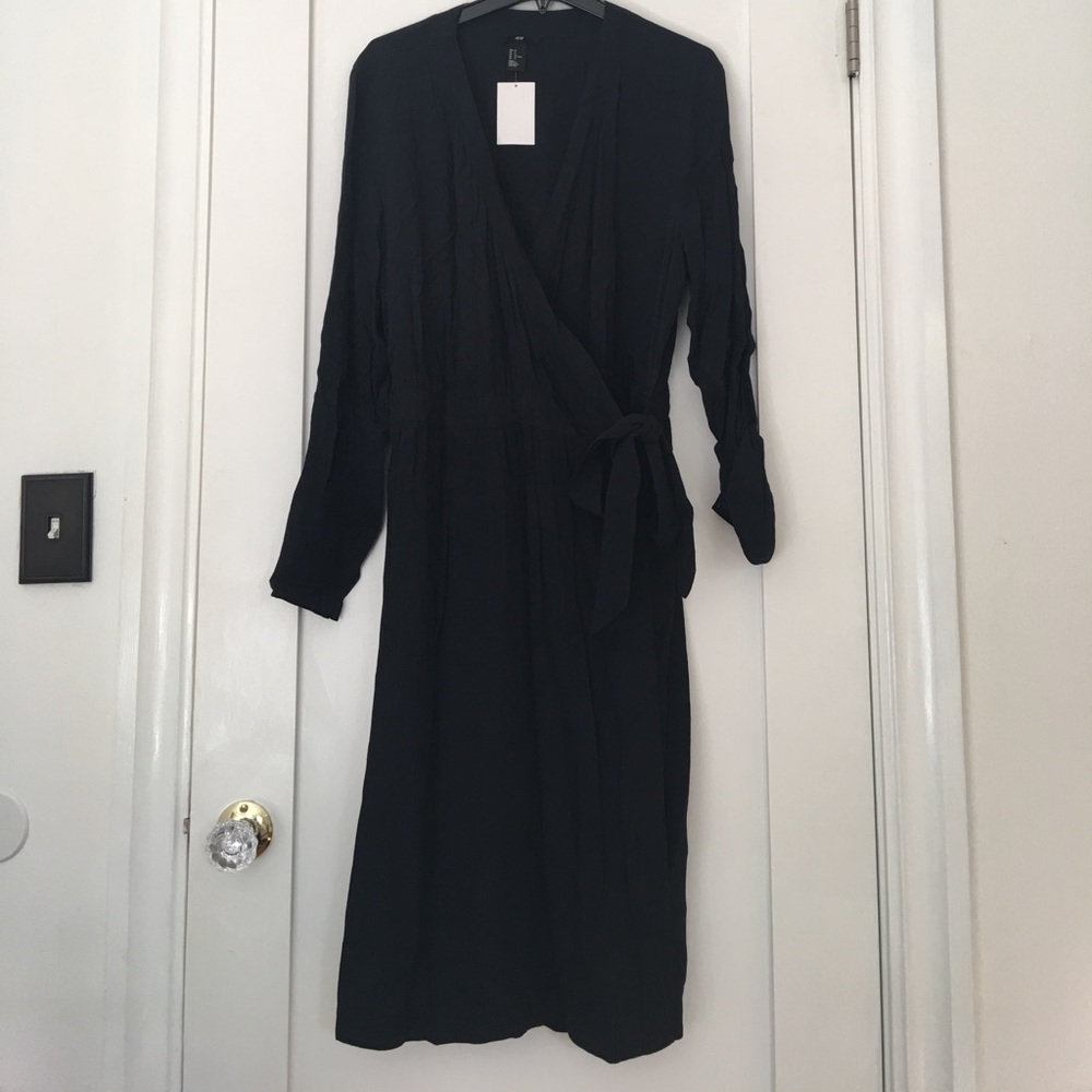 Black wrap dress H&M - Picture 5 of 8