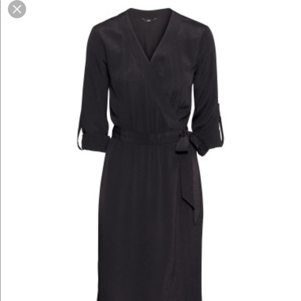 Black wrap dress H&M - Picture 7 of 8