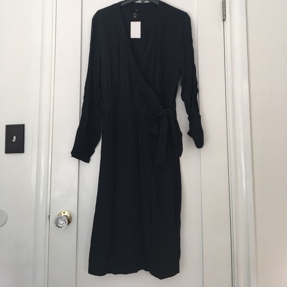 Black wrap dress H&M - Picture 5 of 8