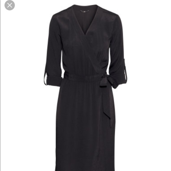 Black wrap dress H&M - Picture 7 of 8